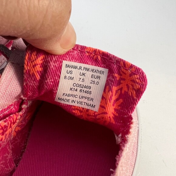 Sperry Top-Sider | Pink Heather Bahama Crib Boat Shoe Size 8 - Picture 7 of 8